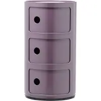 Kartell Componibili Classic Unité de Rangement Violet | 3 doors