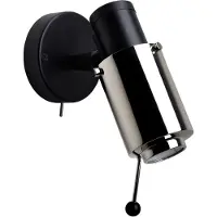 DCW éditions Biny Spot Lampe Murale Built-in LED | With Switch | Black | Nickel