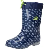 Brütting Bottes en caoutchouc 'Power Blinky' marine / citron vert / blanc