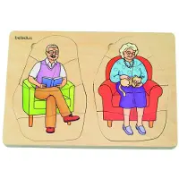 Beleduc Layer Puzzle Grand-mère et grand-père