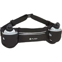 Pure 2 Improve Ceinture de course avec 2 bouteilles Noir et gris