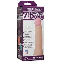 Doc Johnson Vac-U-Lock Ultraskyn Dildo Mince 18 cm