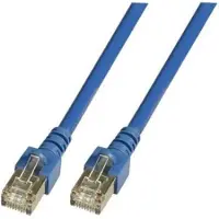 EFB Elektronik K5459.0,5 RJ45 Patchkabel SF/UTP, Cat.5e, PVC, CCA, 0.5m, blau