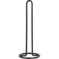 SmartaSaker 53256100 Support De Papier Essuie-Main Support De Papier Toilette Sur Table Métal Noir
