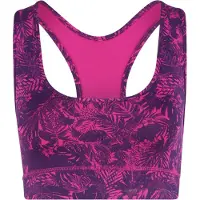Hey Honey Soutien-gorge de sport 'Racerback' violet chiné