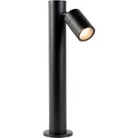 QAZQA Lampe d'extérieur noire 45 cm orientable IP44 - Solo