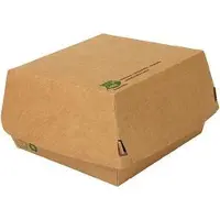 Papstar 87240 Récipient alimentaire jetable Carton, Contenant à usage unique, Marron