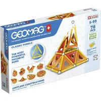 Geomag Jeu de construction magnétique Classic Pannels Green Line 78 pièces