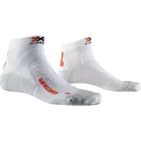 X-Bionic Chaussettes de Course X-Socks Women Run Discovery White Grey-Taille 35 - 36