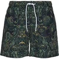 Urban Classics Shorts de bain jaune / vert / vert foncé