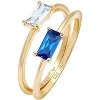 Elli PREMIUM Bague bleu / or