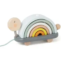 Janod Sweet Cocoon Rainbow Turtle Construction Game Multicolore 12 Months-99 Years Enfants