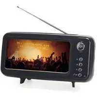 Balvi Support pour smartphone et enceinte Bluetooth Retro TV