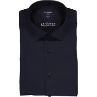 Olymp Chemise Luxor Jersey Stretch 24/Seven Bleu Marine