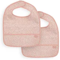Jollein Bavoir Jollein Waterproof Snake Pale Pink (2-pièces)