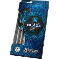 Harrows fléchettes pointe de la Blaze Inox Steeltige poids bleu 23