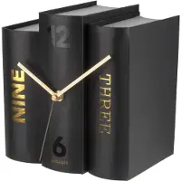 Karlsson - Livre de l'horloge de bureau - Noir