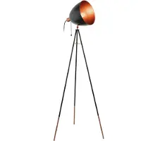 Eglo Lampadaire CHESTER Noir et cuivre 49386