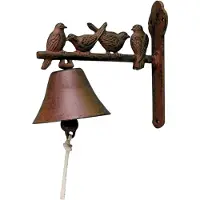 Best For Boots - Cloche de jardin en fonte 4 oiseaux