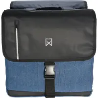 Willex Sac d'affaires double 30 L Noir et bleu