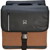 Willex Sac de travail double 30 L, noir et marron