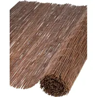 Nature Paravent de jardin Saule 1 x 5 m 5 mm d'épaisseur