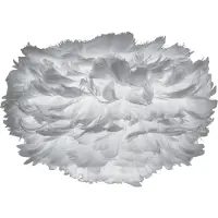 UMAGE Eos Abat-jour Mini Clair Gris , Gris, Chambre à coucher, Plume