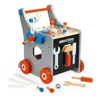 Janod Chariot magn tique DIY Brico'kids - Trotteur avec 26 accessoires - D s 18 mois - J06478