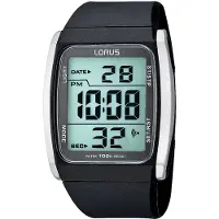 Lorus Montre digitale noir / argent