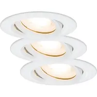 Paulmann LED à encastrer Nova Plus, set de 3, orientable