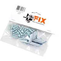 Bofix Support d'aile argenté 12 pièces