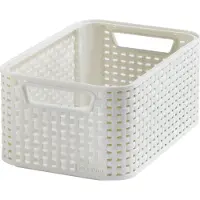 Curver Panier de rangement Style S blanc