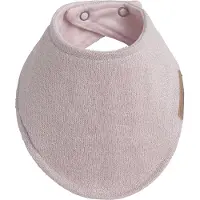 Babys Only Bavoir bandana Sparkle rose-argent mêlé