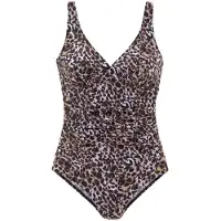 LASCANA Maillot de bain marron / noir / blanc