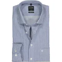 Olymp Chemise 'Luxor' bleu marine / blanc