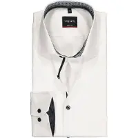 Venti Homme Venti Body Fit Chemise blanc, Faux uni