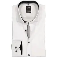 Olymp Level Five Body Fit Chemise blanc, Unicolore