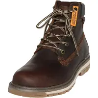 Dockers by Gerli Bottines à lacets brun foncé / orange