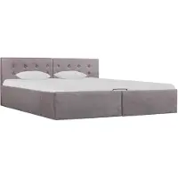 vidaXL Cadre de lit à rangement hydraulique sans matelas 160x200 cm