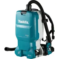 Makita DVC 665 ZU Aspirateur dorsal sans fil 36 V ( 2x 18 V ) Brushless Solo - sans batterie, sans chargeur