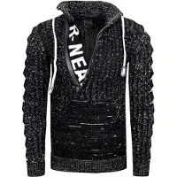 Rusty neal Pull-over noir / blanc