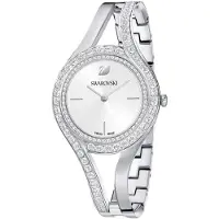 Swarovski Eternal Uhr, Schweizer Produktion, Kristallarmband, Silberfarben, Edelstahl ETERNAL MB STS/WHT/STS 5377545
