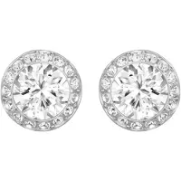 Swarovski Boucles d'oreilles 'Una' argent / blanc