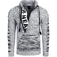 Rusty neal Pull-over noir / blanc