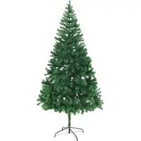 vidaXL Arbre de Noël artificiel et support Acier 210 cm 910 branches