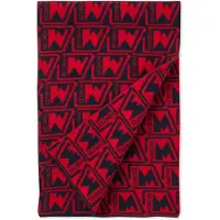 Moncler Écharpe Sciarpa en laine avec imprimé logo 180 x 30 cm