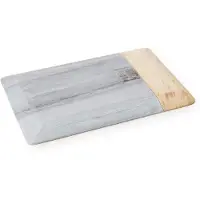 Nkuku Planche à découper et à servir en marbre Bwari 35,5 x 22 cm