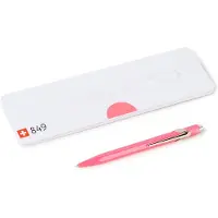 Caran d'Ache CARADACH POPLINE STYLO BILLE FLUO ROSE