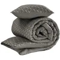 De Witte Lietaer housse de couette Birds260 x 240 cm coton gris