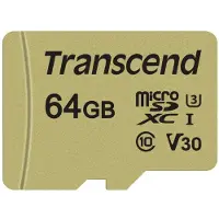 Transcend 500S 64 Go MicroSDXC UHS-I Classe 10